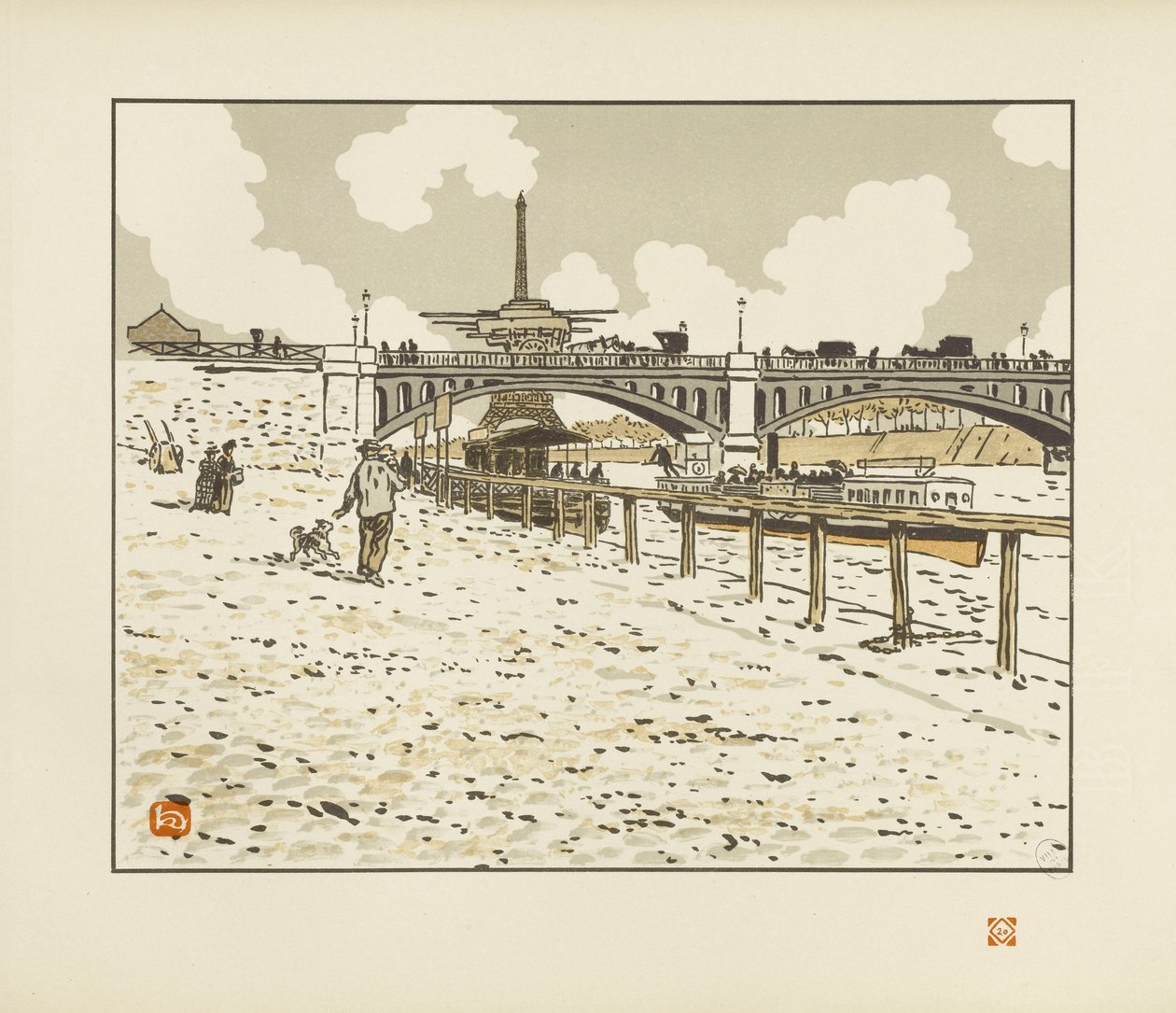 Vom Pont de Grenelle [Die sechsunddreißig Ansichten des Eiffelturms] von Henri Rivière