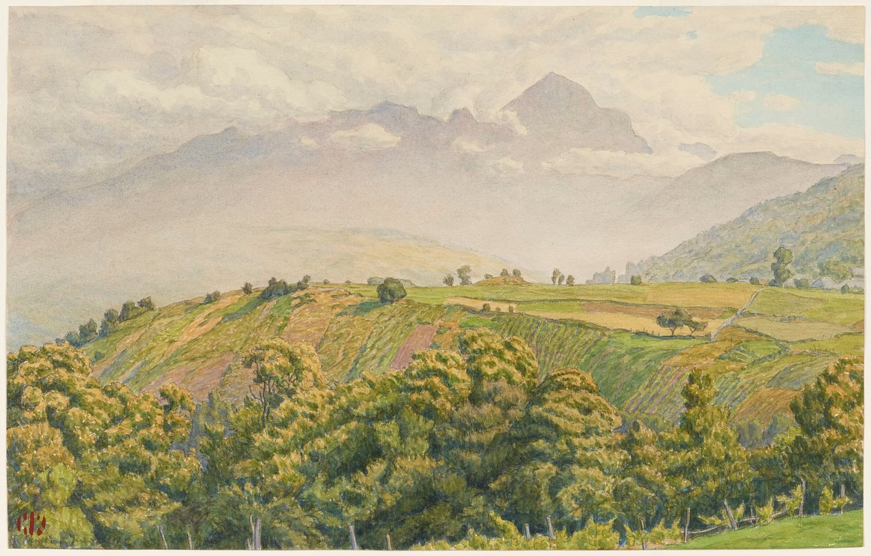 Nebliger Morgen auf dem Charvin von Henri Rivière