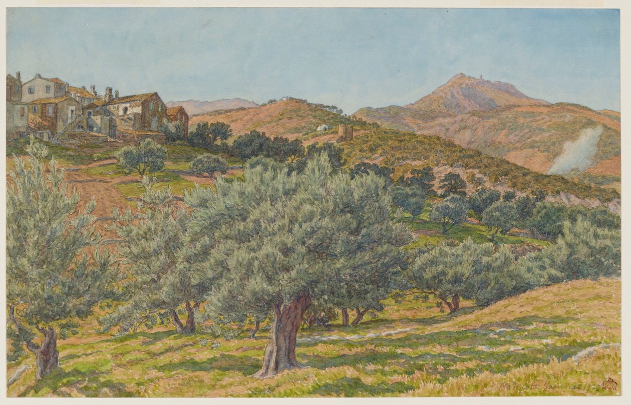 Puig del Mas. La Salette und Madeloc, Banyuls von Henri Rivière