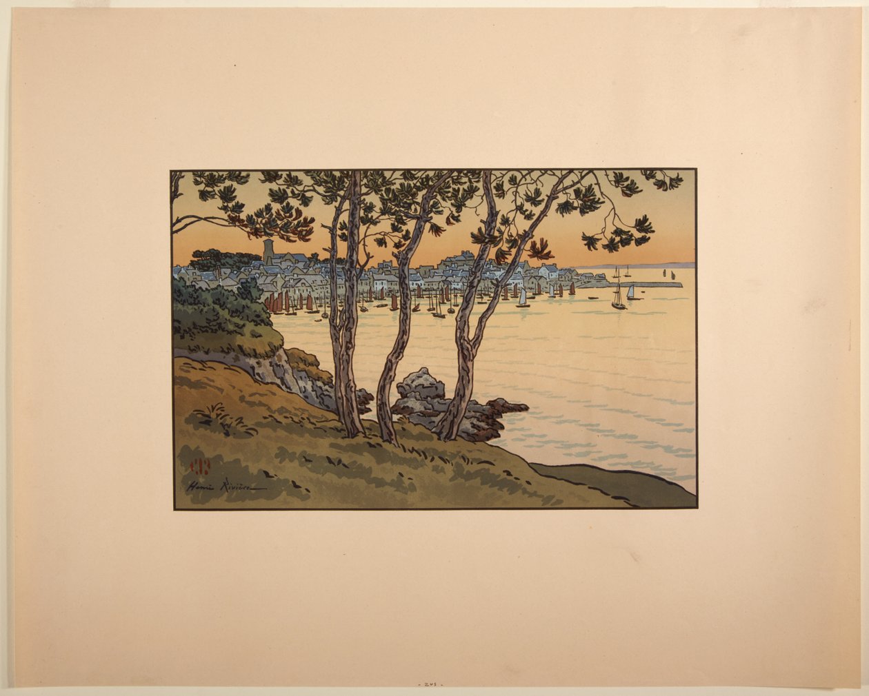 Der Hafen von Douarnenez, Bretagne von Henri Rivière
