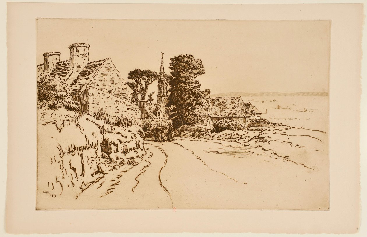 [Dorf am Meer] von Henri Rivière