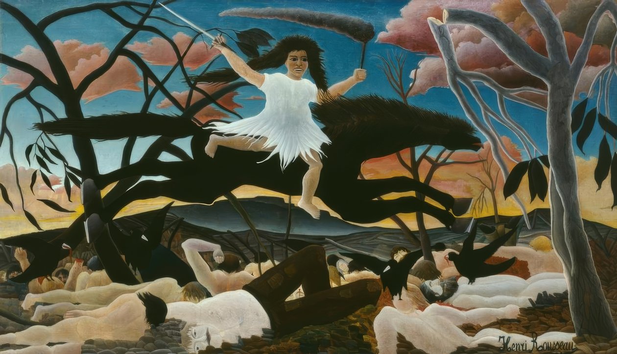 La Guerre ou la chevauchée de la discorde von Henri Rousseau