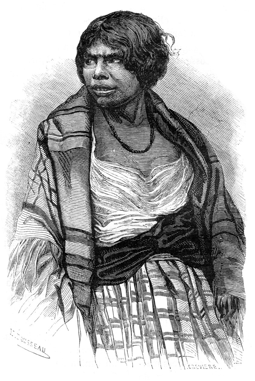 Mikmaq-Frau, Cape Breton, Nova Scotia, Kanada, 19. Jahrhundert von Henri Rousseau