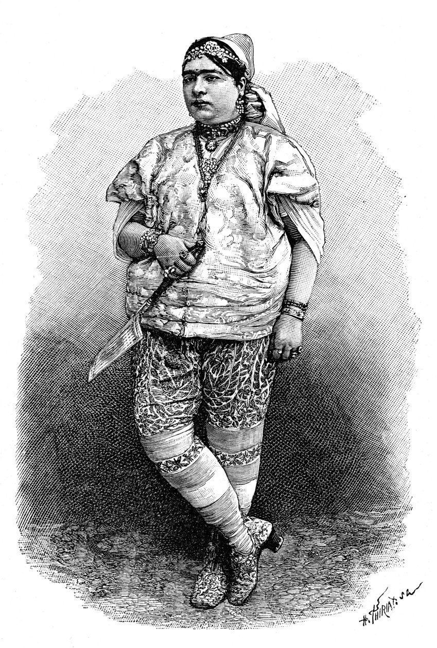 Tunesische Jüdin, ca. 1890 von Henri Thiriat