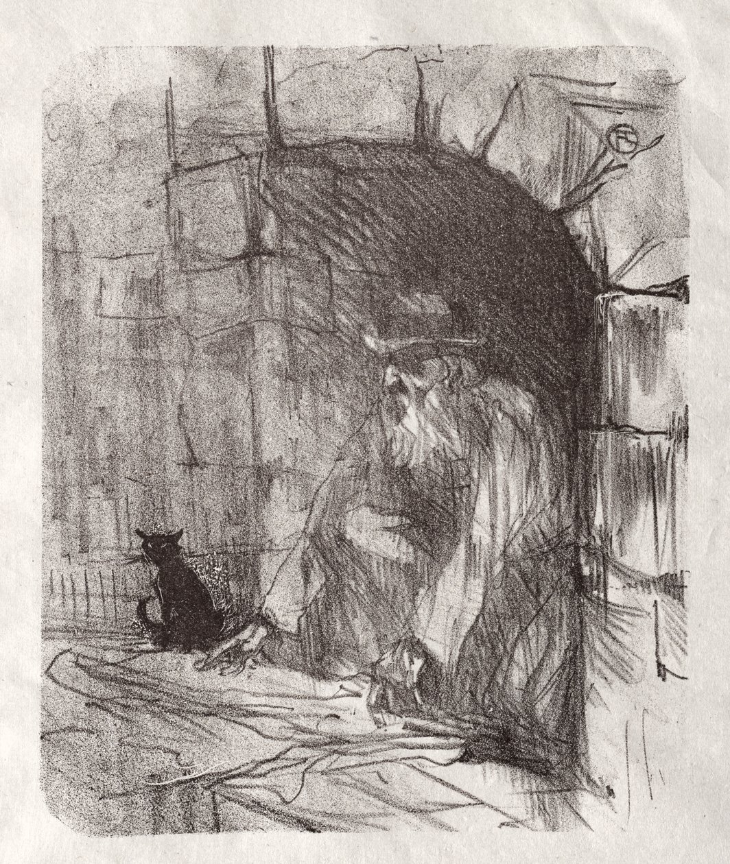 Am Fuße des Sinai: Eine Hinterstube in Krakau von Henri de Toulouse-Lautrec