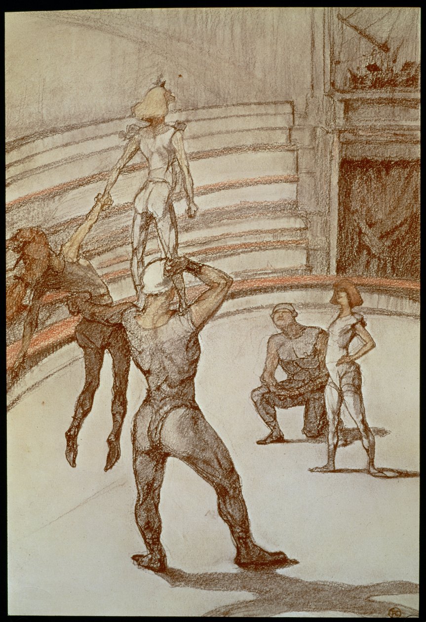 Akrobaten im Zirkus von Henri de Toulouse-Lautrec