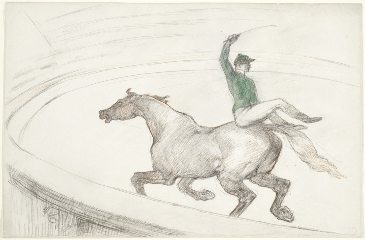 Im Zirkus: Jockey (Au cirque: Jockey) von Henri de Toulouse Lautrec