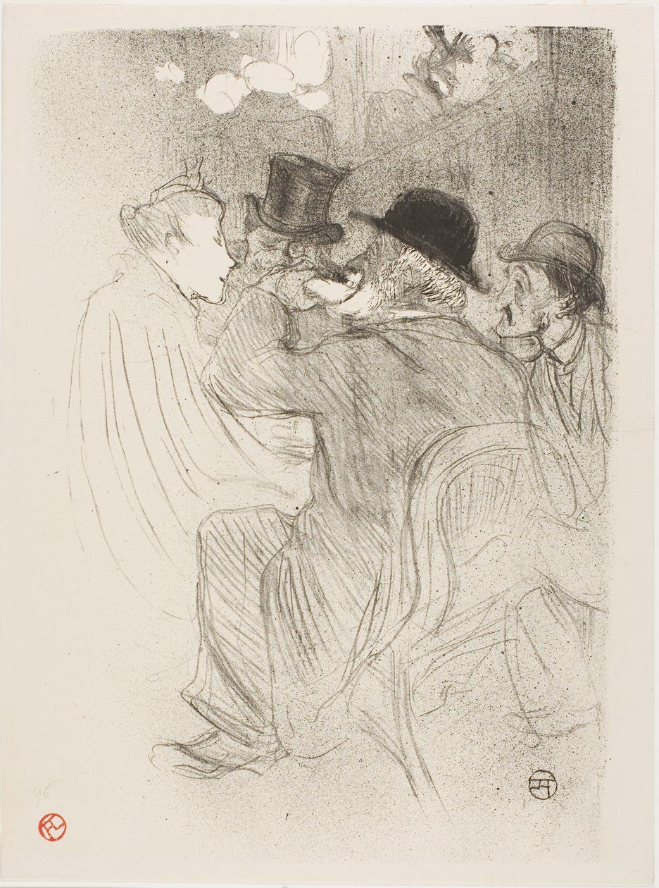 Im Moulin Rouge: Ein Rüpel! Ein echter Rüpel! von Henri de Toulouse-Lautrec