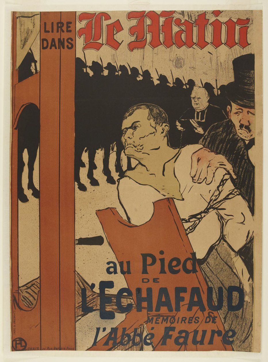 Am Fuße des Schafotts von Henri de Toulouse-Lautrec