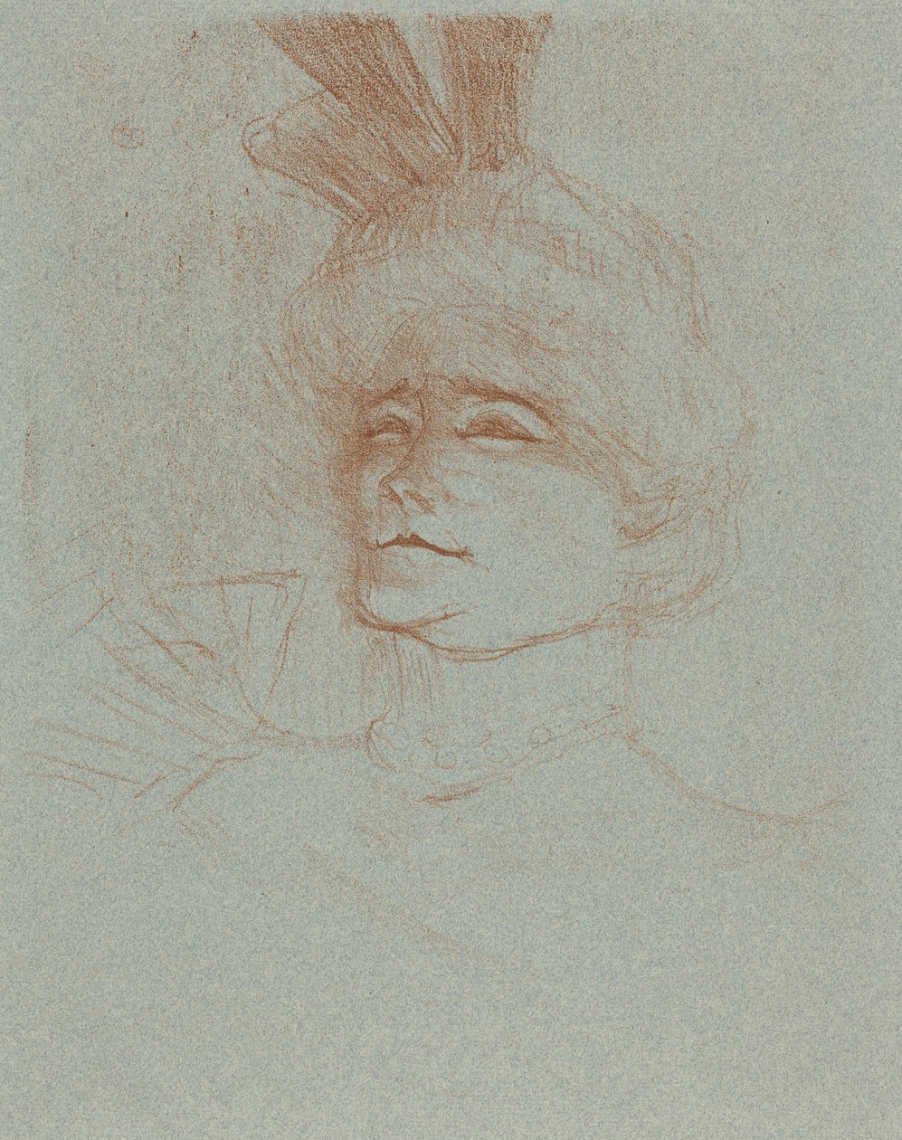Büste von Fräulein Marcelle Lender, drei Viertel gedreht von Henri de Toulouse-Lautrec