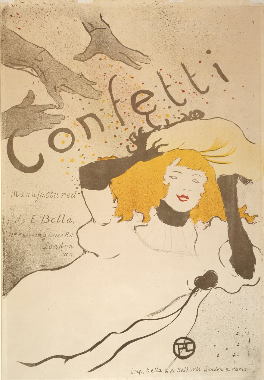 Konfetti von Henri de Toulouse-Lautrec
