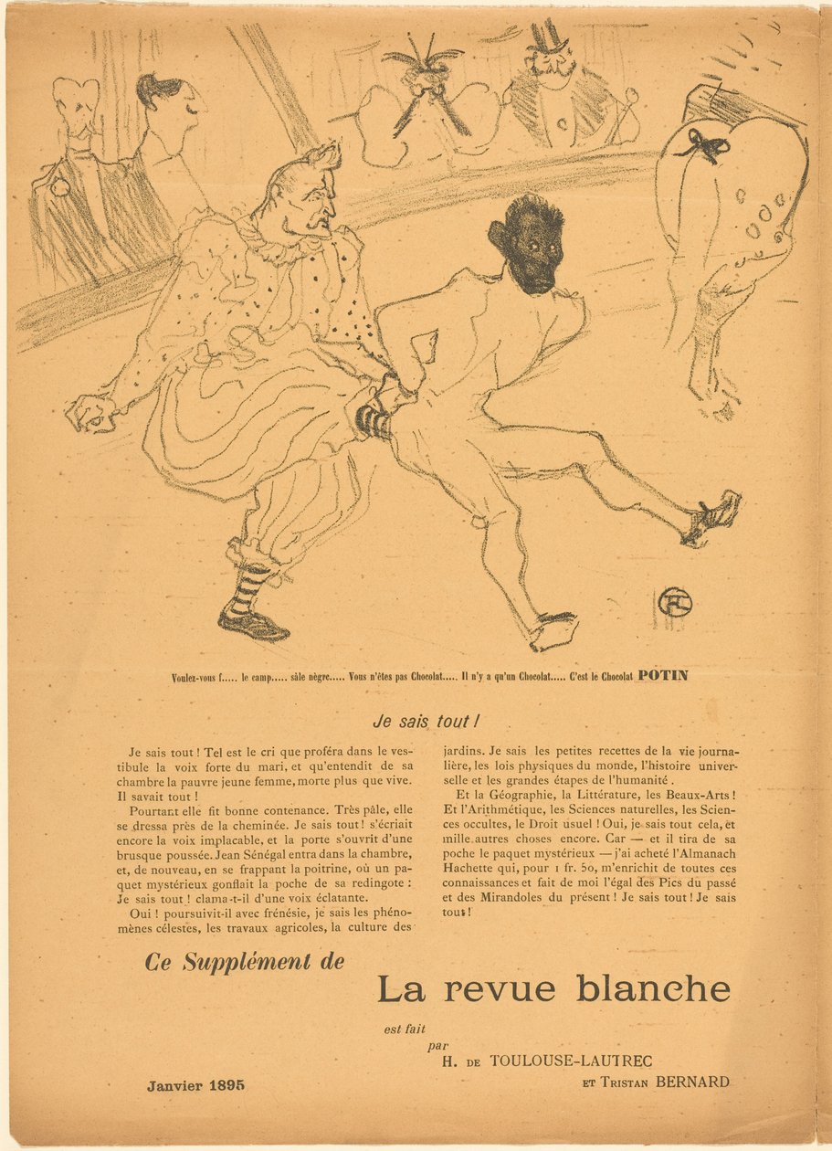 Footit und Chocolat (Footit et Chocolat) [linkes Recto] von Henri de Toulouse-Lautrec