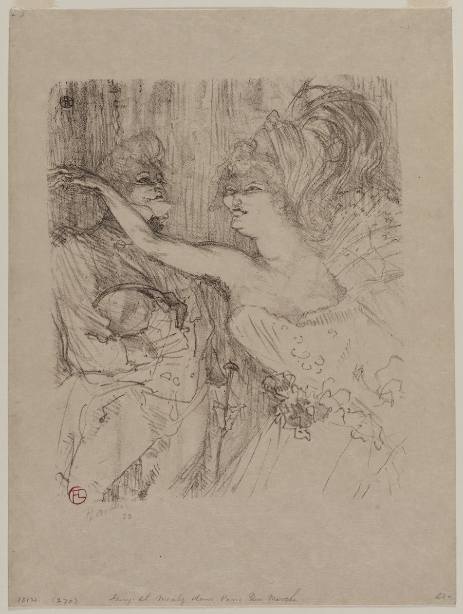 Guy und Mealy in „Paris qui Marche“ von Henri de Toulouse-Lautrec