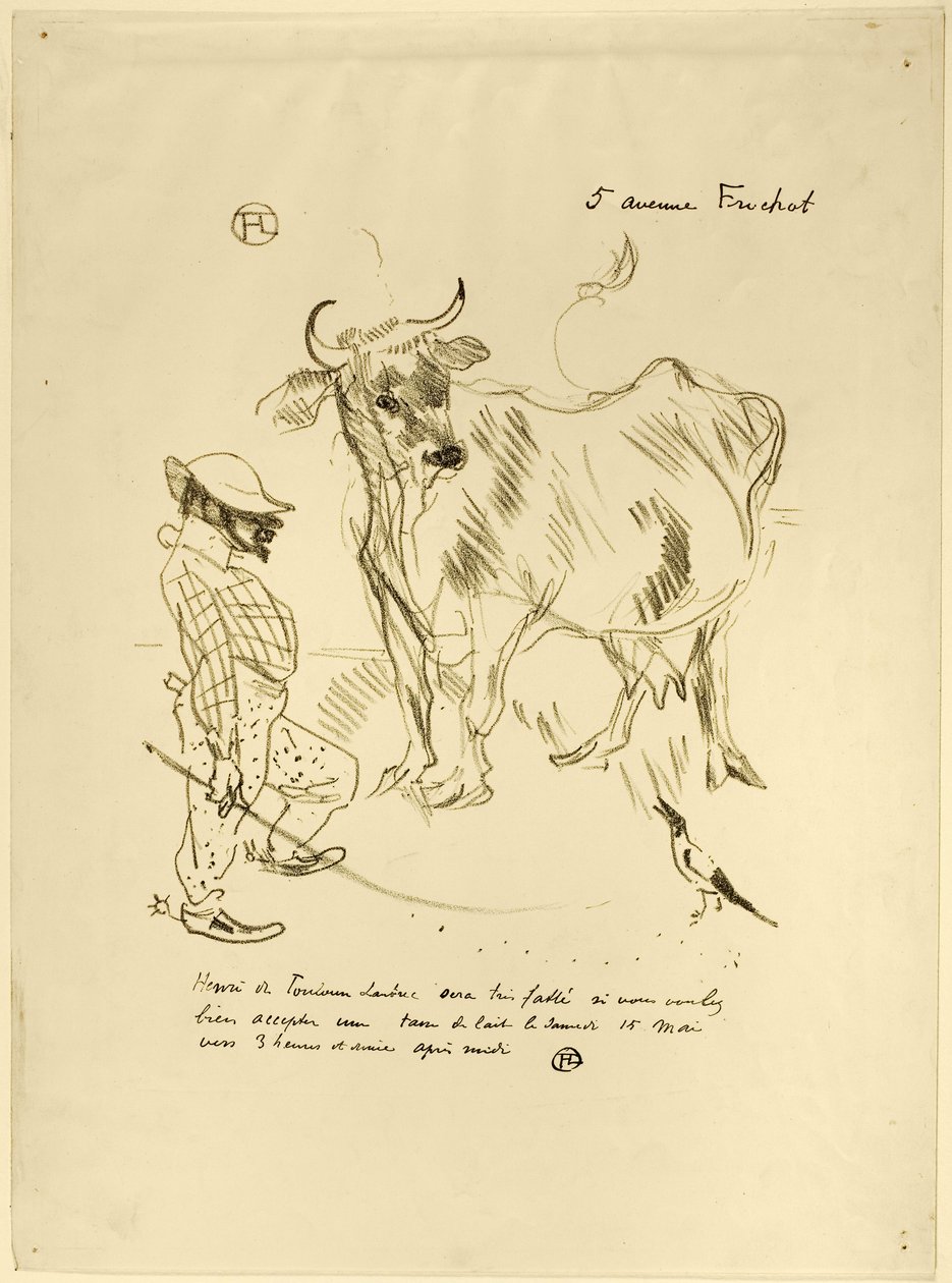 Einladung zu einem Glas Milch von Henri de Toulouse-Lautrec