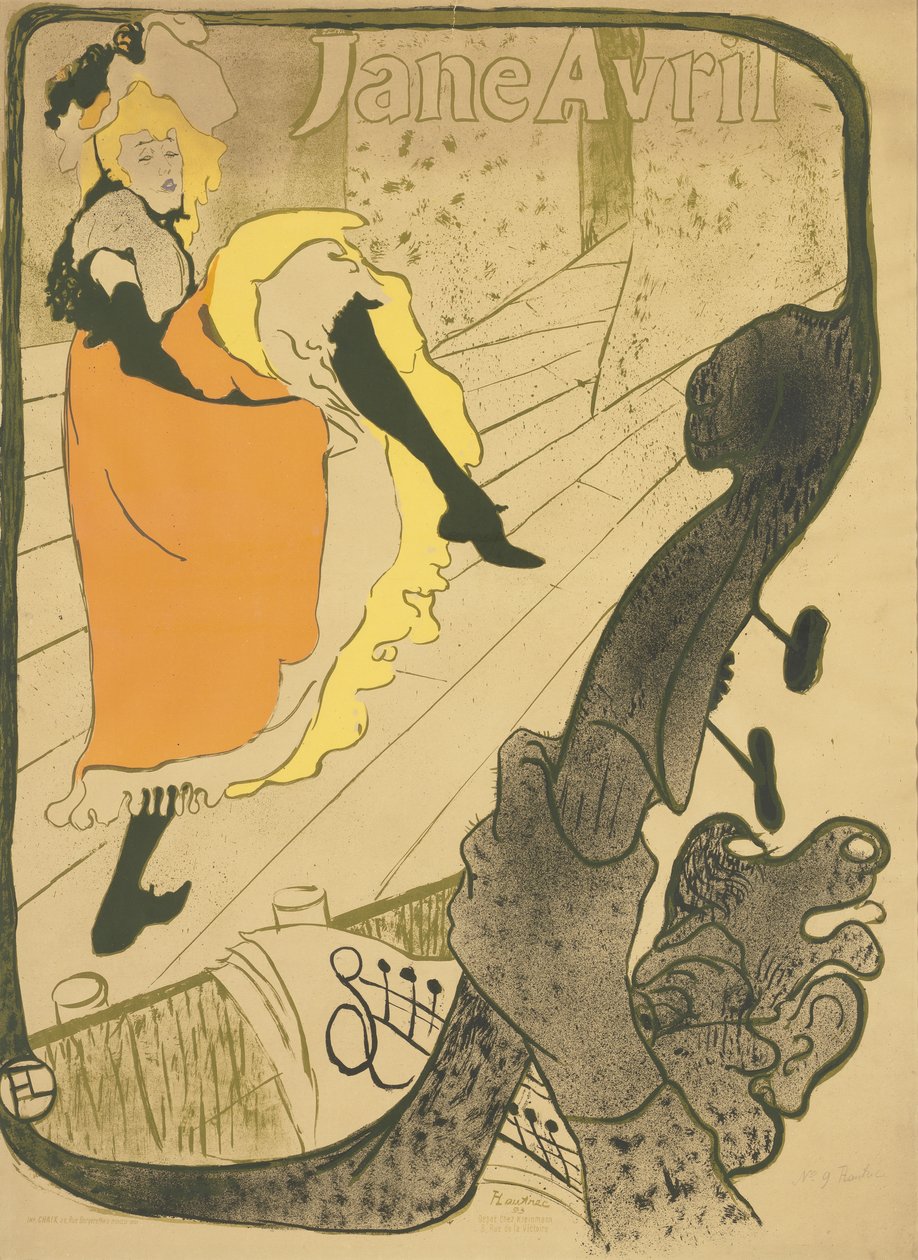 Jane Avril von Henri de Toulouse-Lautrec