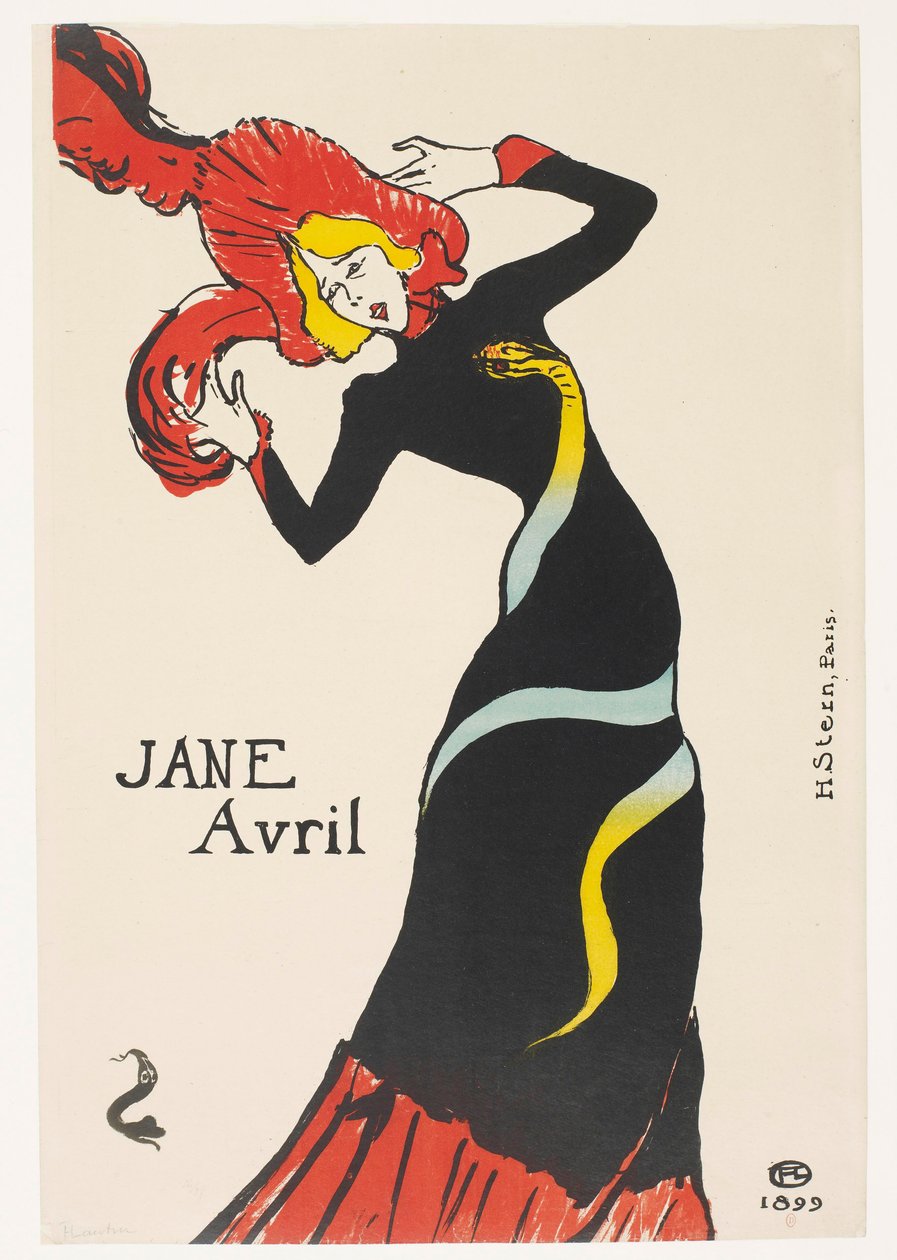 Jane Avril von Henri de Toulouse-Lautrec