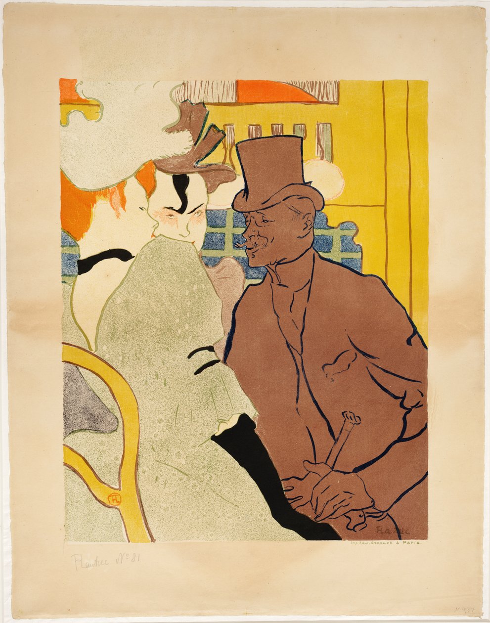 Der Engländer im Moulin Rouge von Henri de Toulouse-Lautrec
