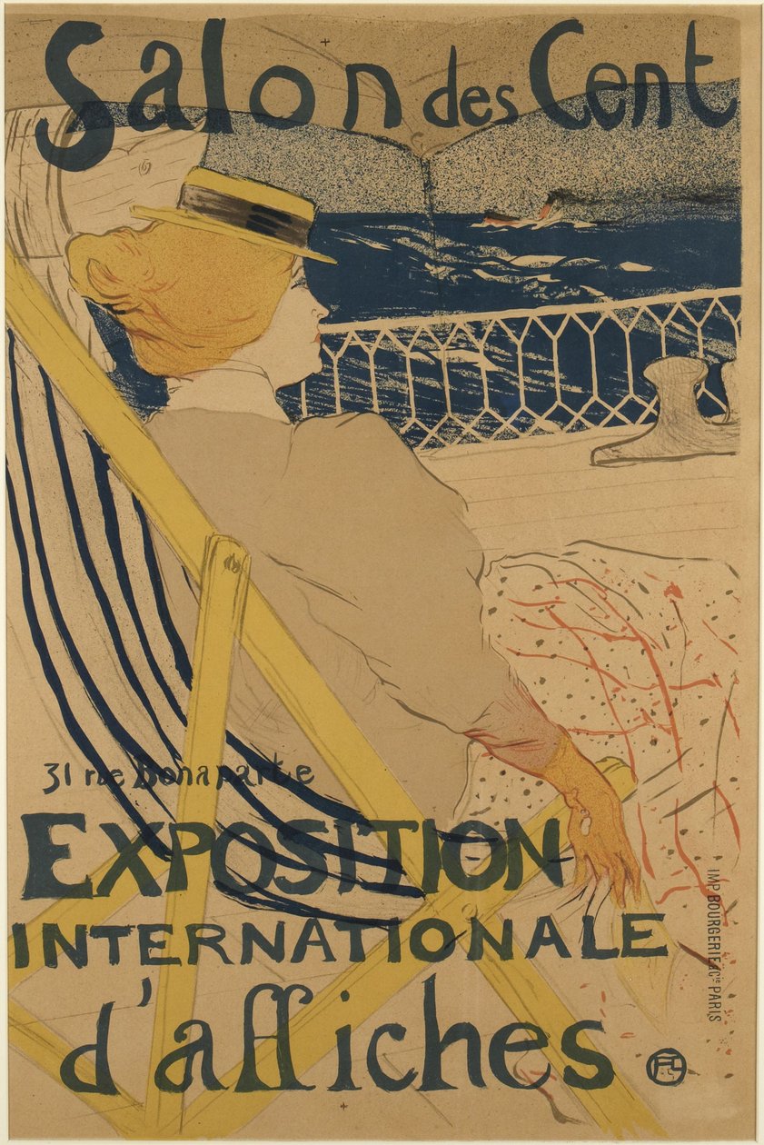 La Passagère du 54 - Promenade en Yacht (Passagier von Nummer 54 - Auf einer Kreuzfahrt) von Henri de Toulouse-Lautrec