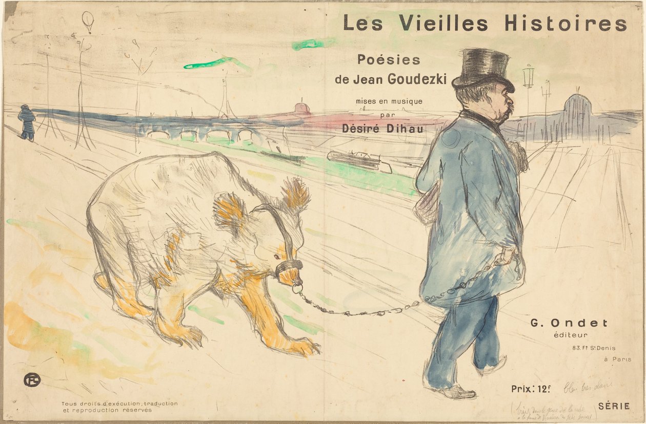 Die alten Geschichten (Umschlag/Titelblatt) von Henri de Toulouse-Lautrec