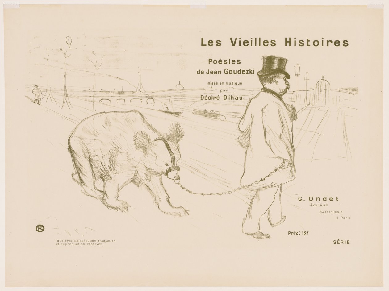 Les Vieilles histoires: Couverture - Frontispiz von Henri de Toulouse-Lautrec