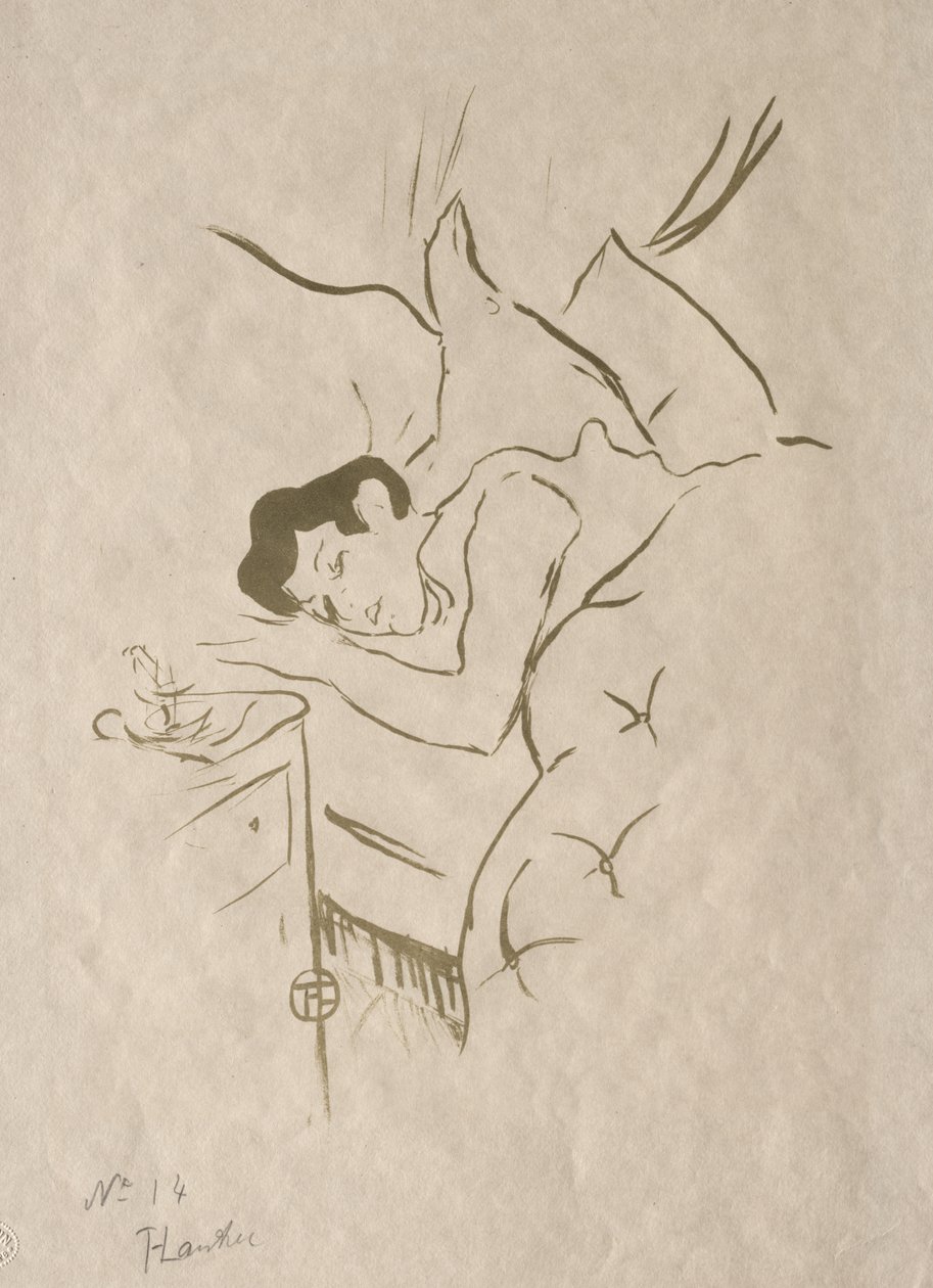 Die alten Geschichten: Dein Mund von Henri de Toulouse-Lautrec