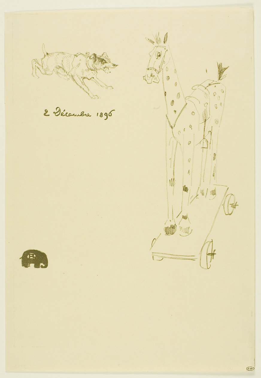 Speisekarte Sylvain von Henri de Toulouse-Lautrec
