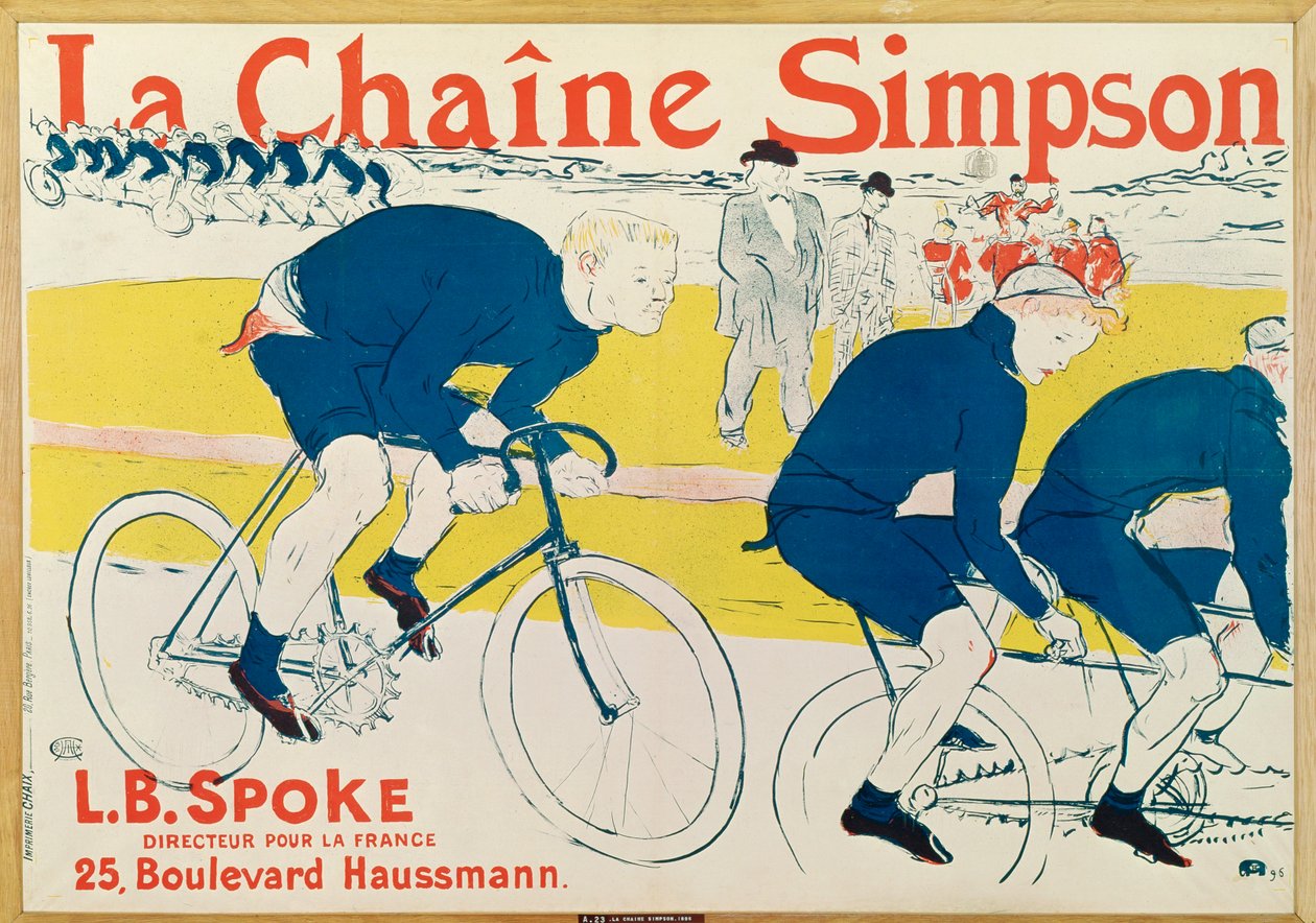 Plakat für La Chaine Simpson - Fahrradketten von Henri de Toulouse-Lautrec