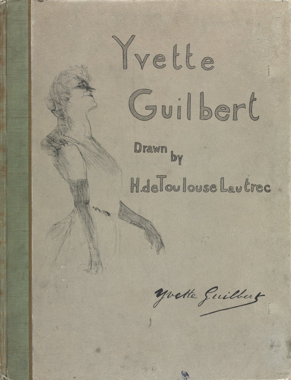 Yvette Guilbert-Englische Serie: Umschlag von Henri de Toulouse-Lautrec