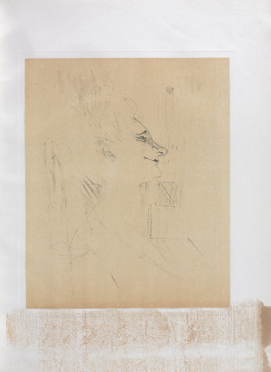 Yvette Guilbert-Englische Serie: Betrunkene von Henri de Toulouse-Lautrec
