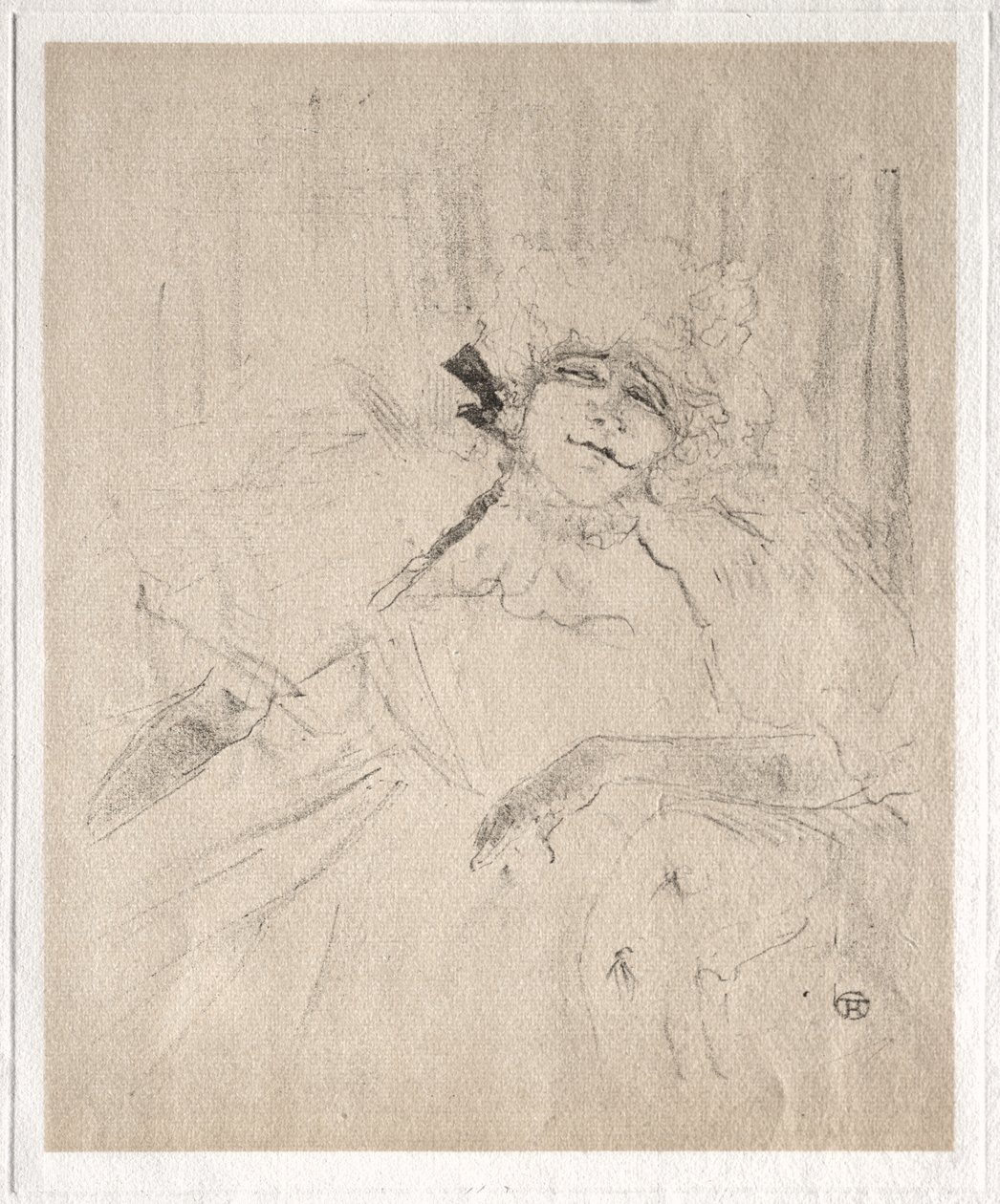 Yvette Guilbert: Chanson Ancienne von Henri de Toulouse-Lautrec