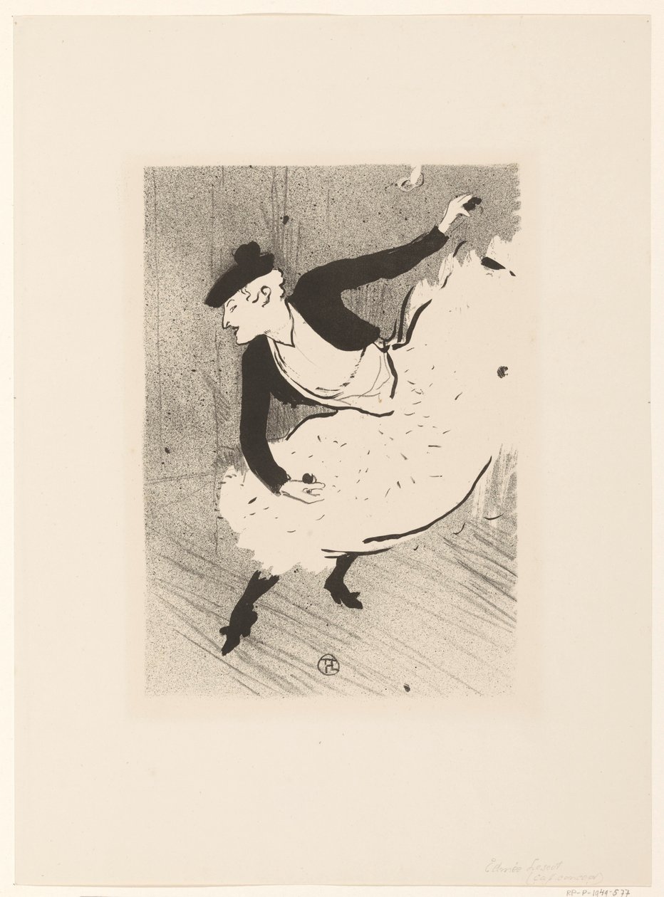 Porträt der Sängerin Edmée Lescot von Henri de Toulouse Lautrec (signed by artist)