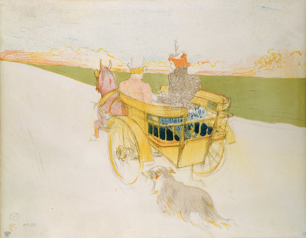 Eine Fahrt aufs Land, oder die englische Falle von Henri de Toulouse Lautrec