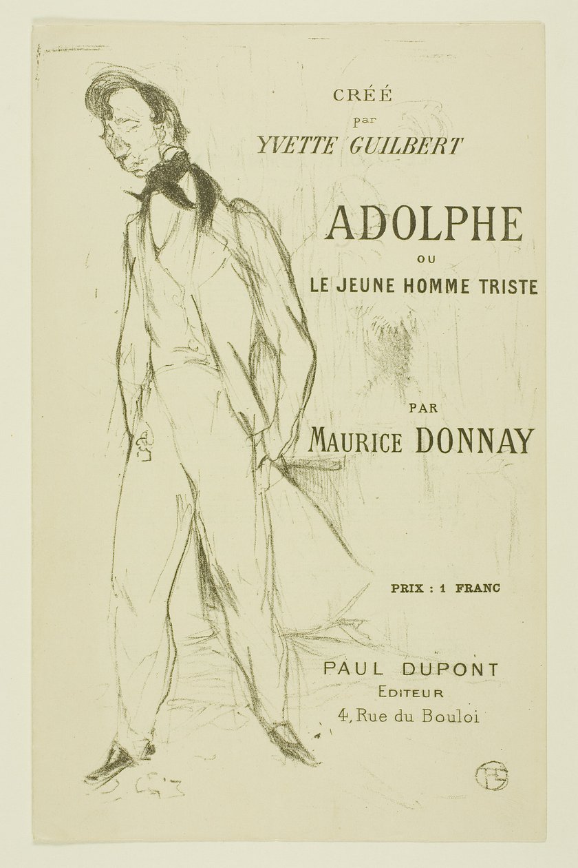 Adolphe—Der traurige junge Mann von Henri de Toulouse Lautrec
