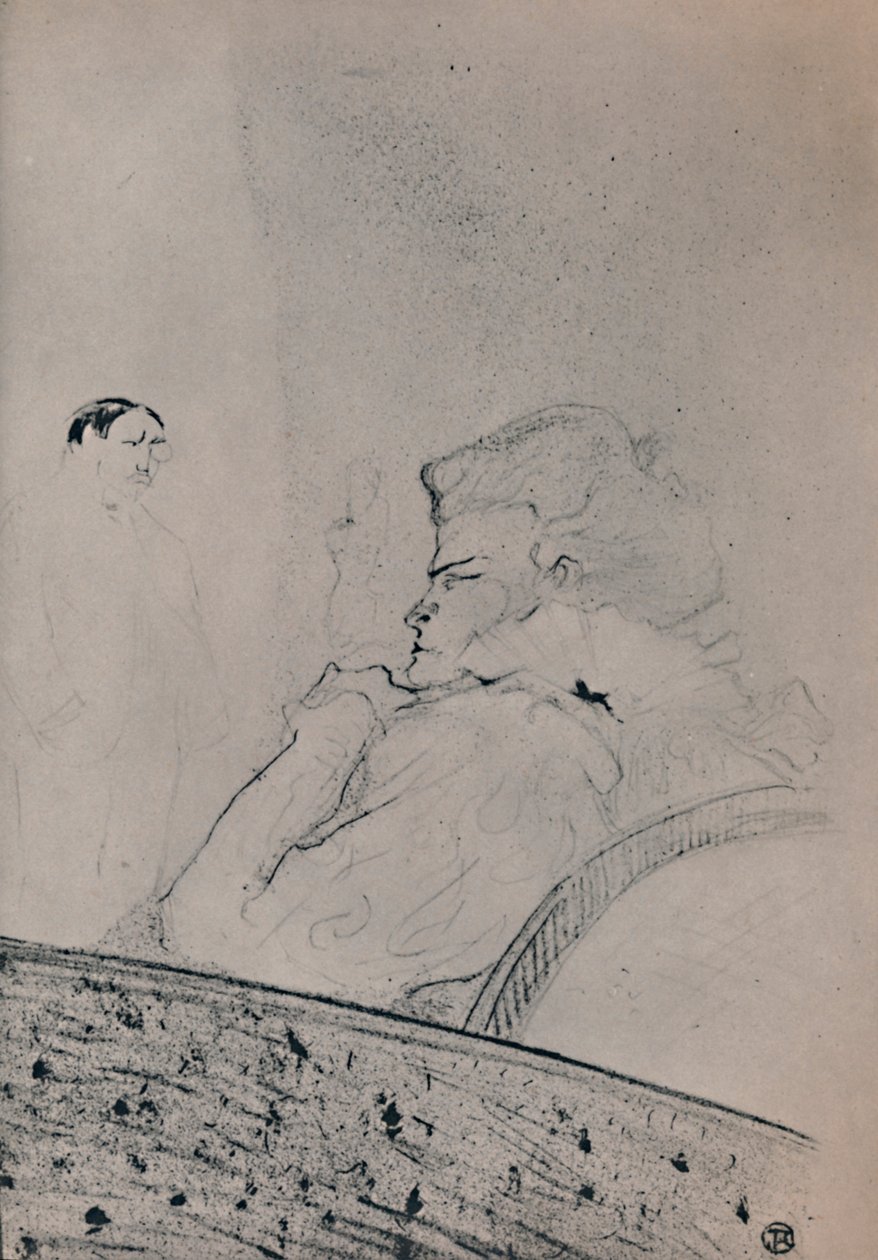 Brandes in ihrem Ankleidezimmer, um 1895, 1946 von Henri de Toulouse Lautrec