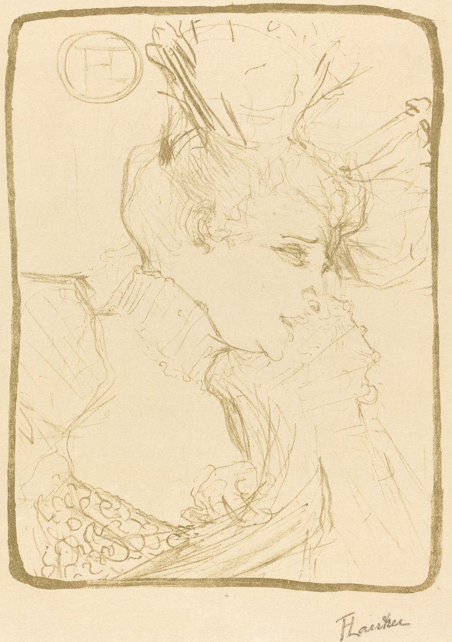 Büste von Mlle. Marcelle Lender von Henri de Toulouse Lautrec