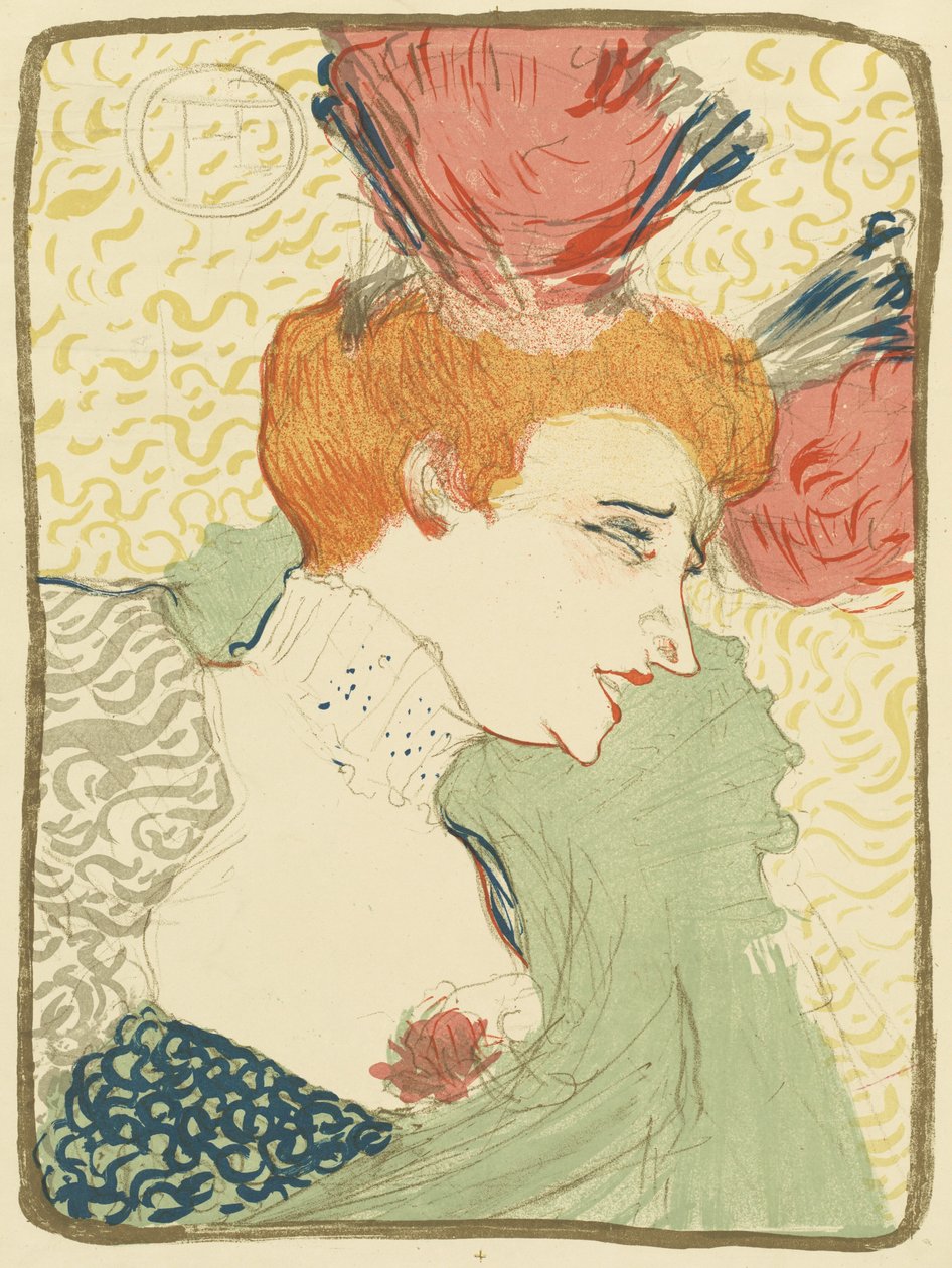Büste von Mlle. Marcelle Lender, 1895 von Henri de Toulouse Lautrec