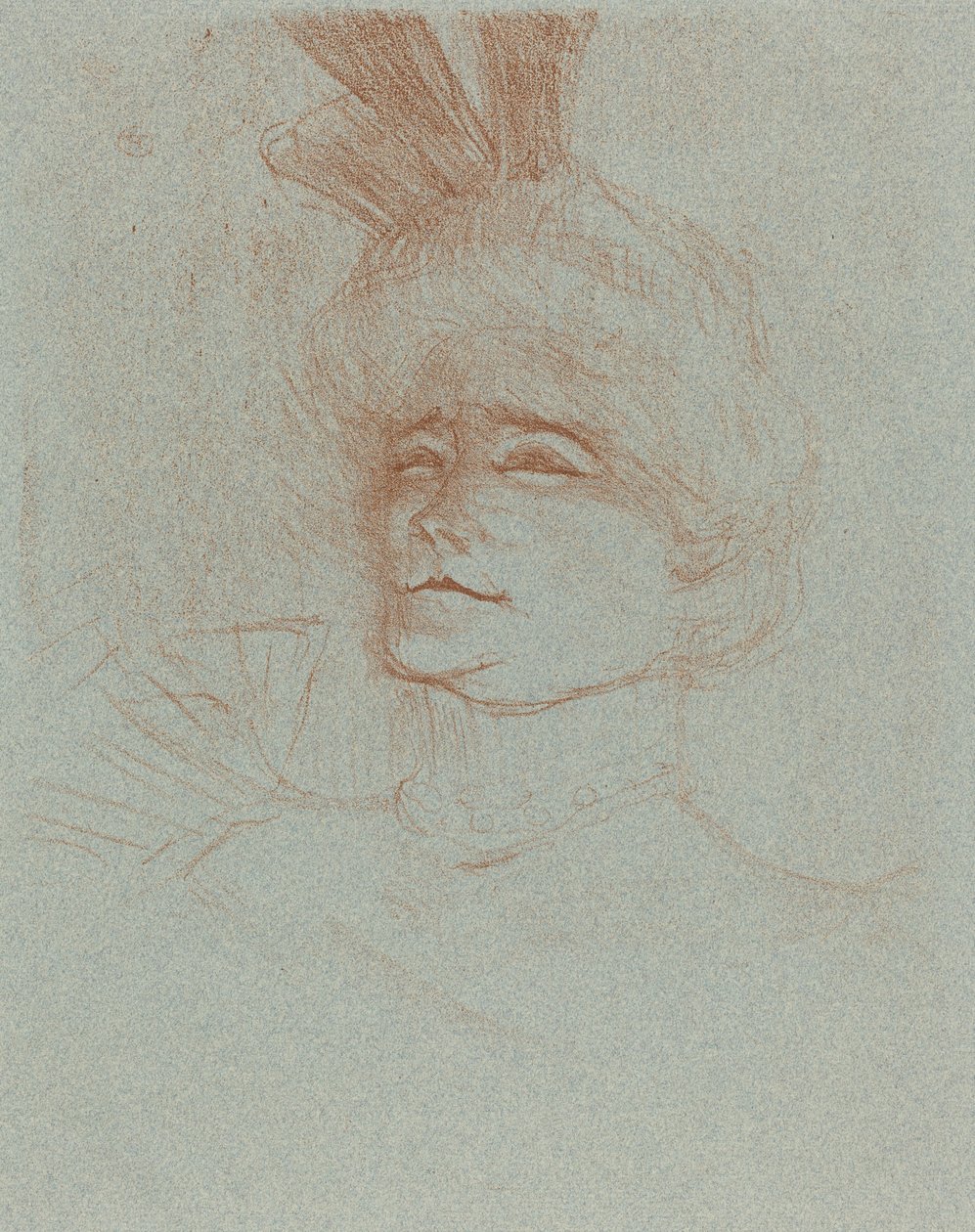 Büste von Mlle. Marcelle Lender, drei Viertel gedreht von Henri de Toulouse Lautrec