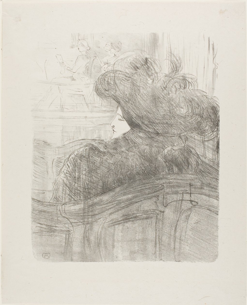 Cléo de Mérode, aus Treize Lithographies von Henri de Toulouse Lautrec
