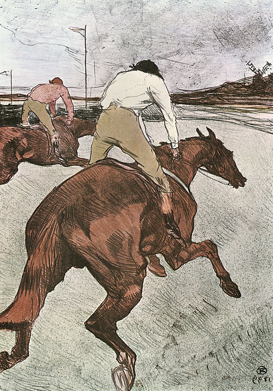 Der Jockey von Henri de Toulouse-Lautrec