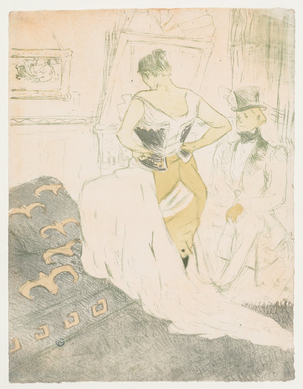 Elles: Frau im Korsett, 1896 von Henri de Toulouse Lautrec