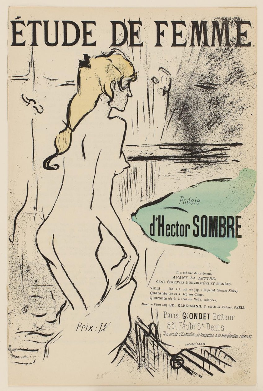 Studie einer Frau von Henri de Toulouse Lautrec