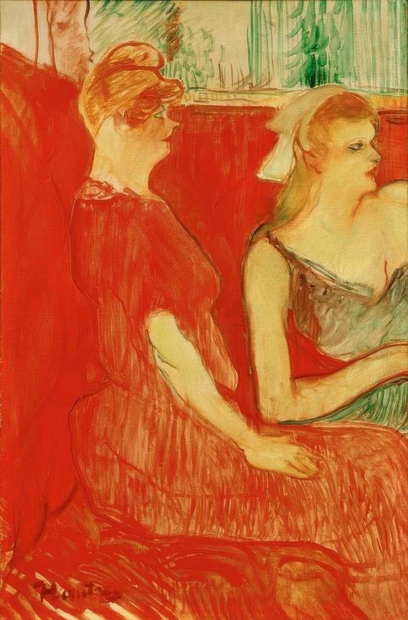 Im Salon der Rue des Moulins von Henri de Toulouse Lautrec
