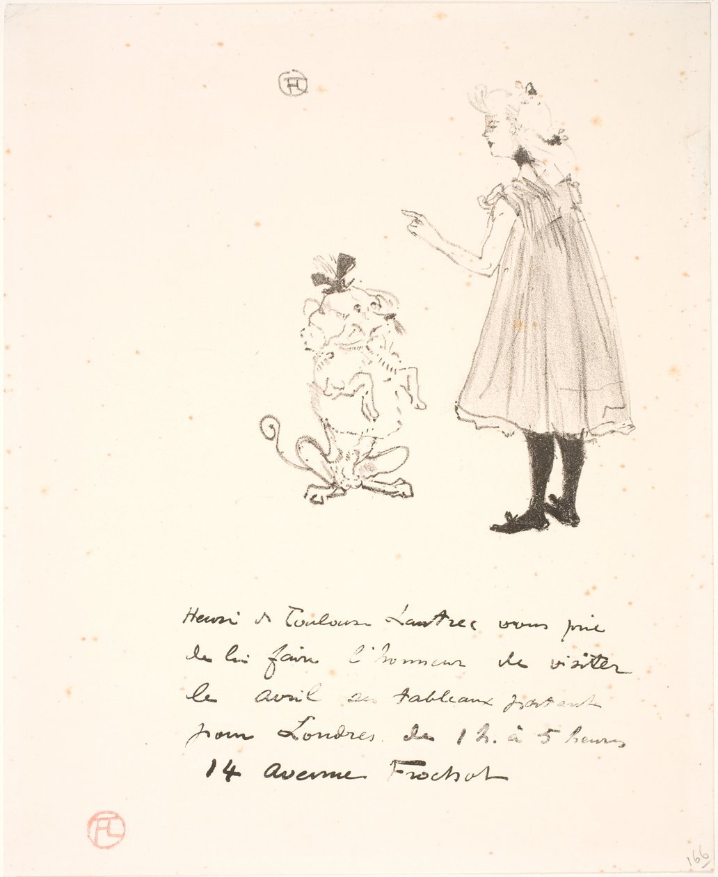 Einladung zu einer Ausstellung von Henri de Toulouse Lautrec