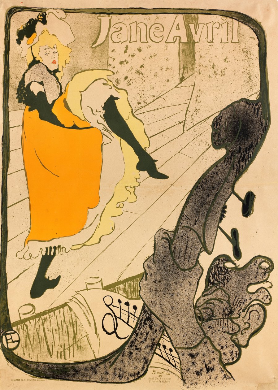 Jane Avril von Henri de Toulouse Lautrec