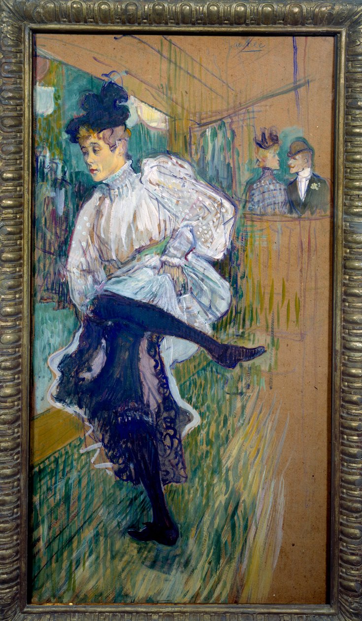 Jane Avril tanzt Jane Avril (1868-1943) war eine Tänzerin des Moulin Rouge von Henri de Toulouse Lautrec