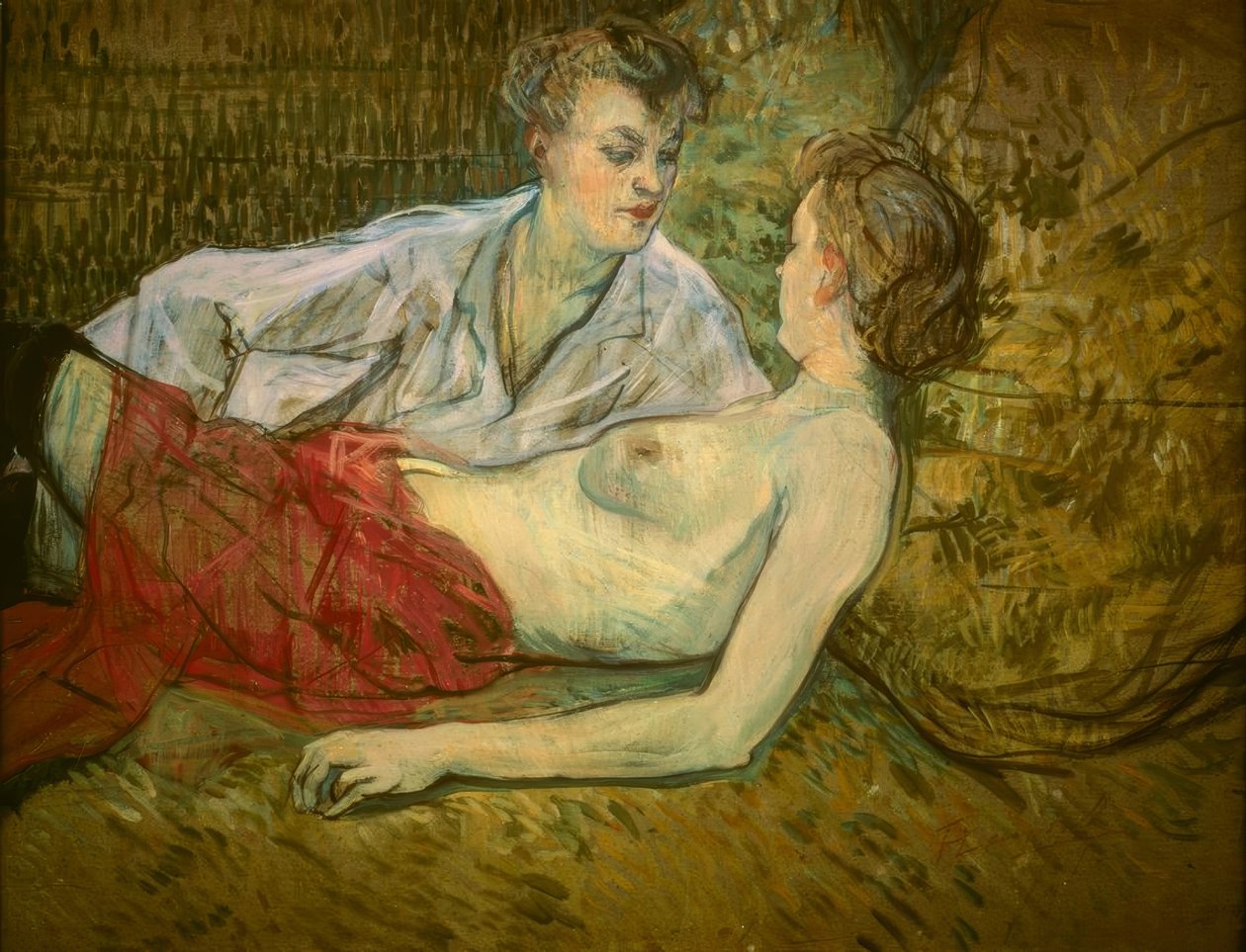 Die zwei Freundinnen von Henri de Toulouse Lautrec