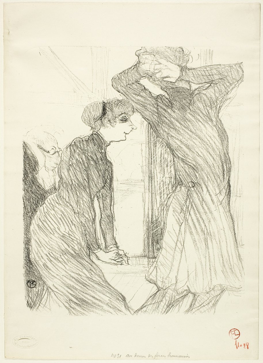 Lugné-Poé und Bady in "Au-Dessus des Forces Humaines" von Henri de Toulouse Lautrec