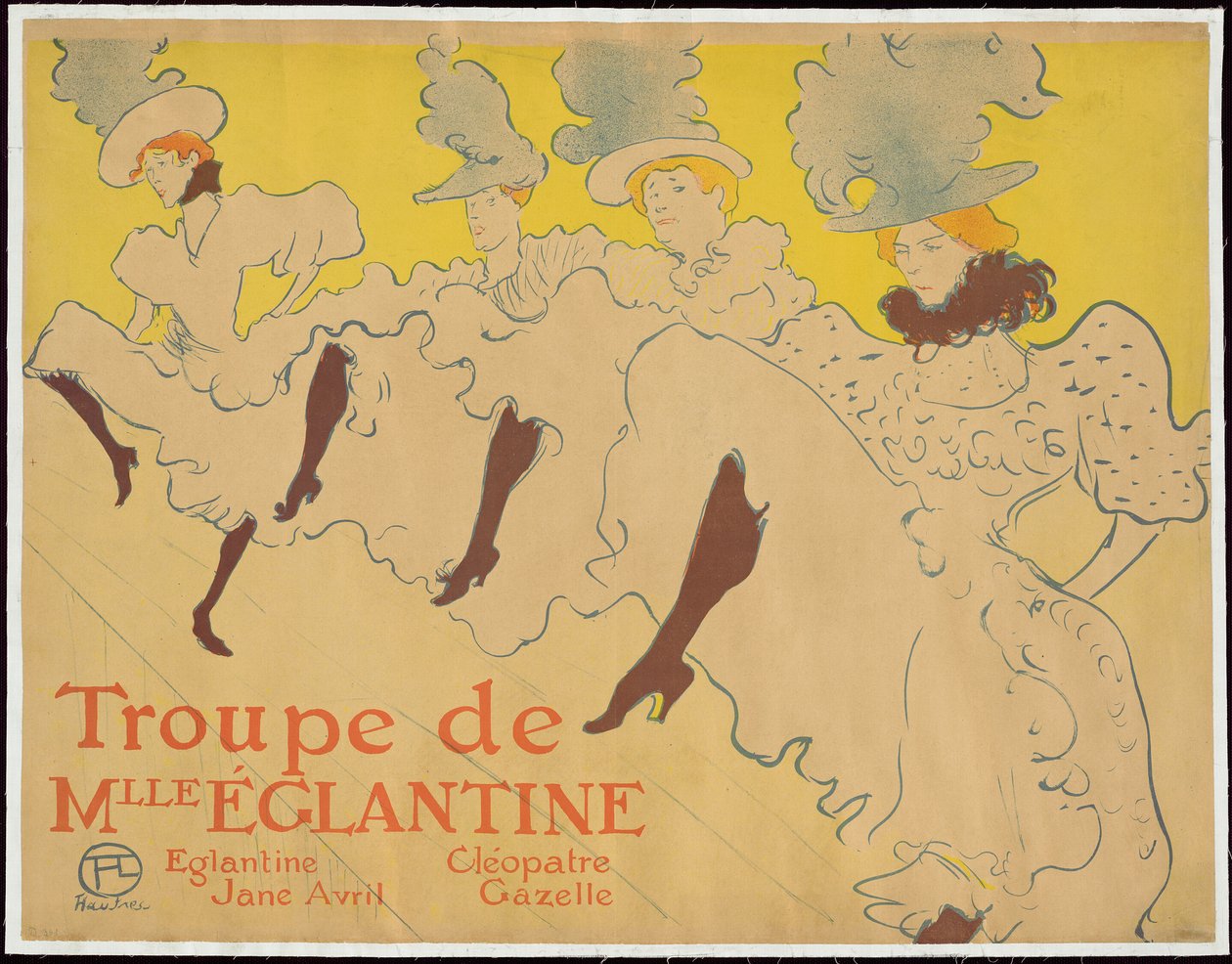 Mademoiselle Eglantines Truppe von Henri de Toulouse Lautrec
