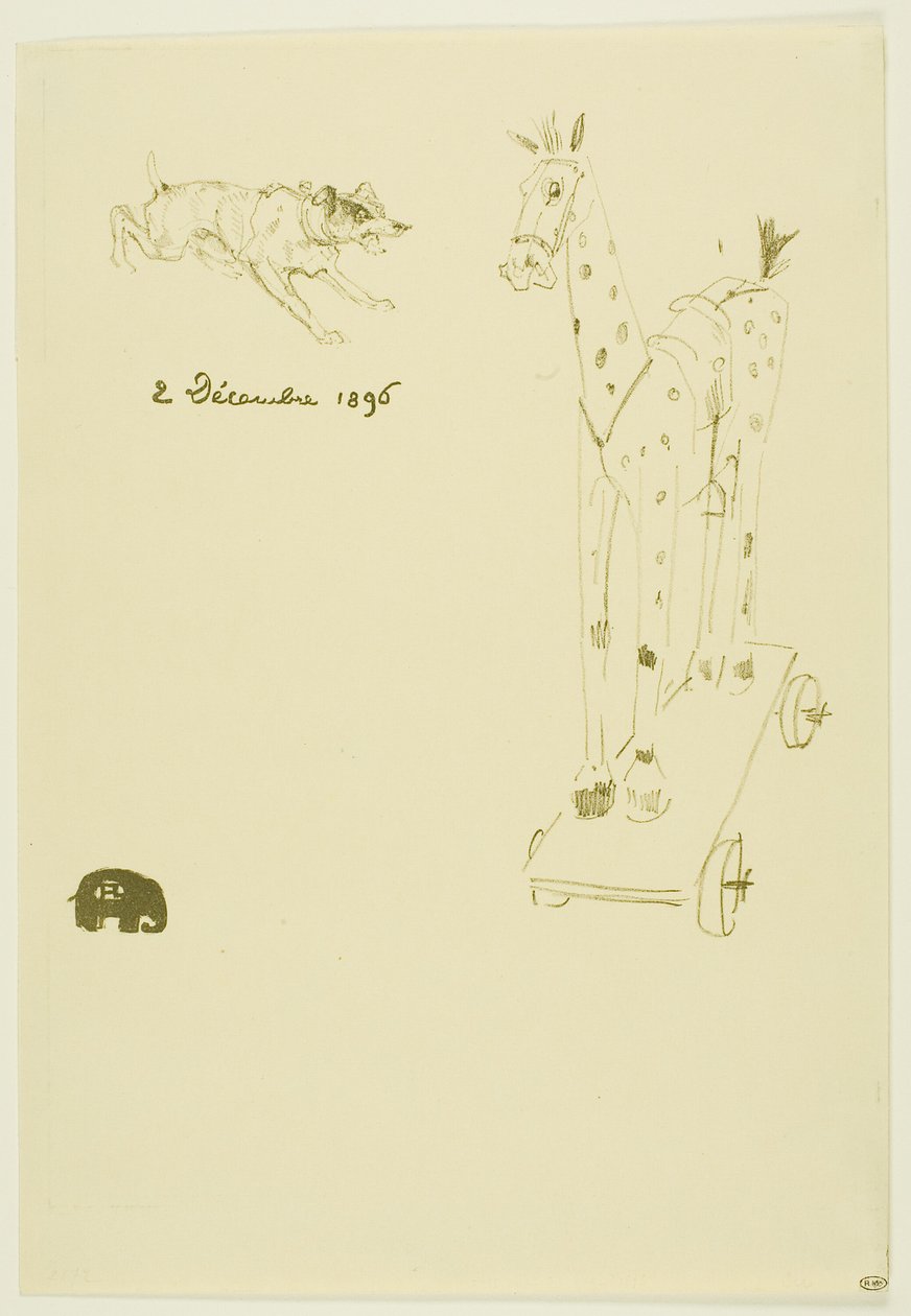 Speisekarte Sylvain von Henri de Toulouse Lautrec