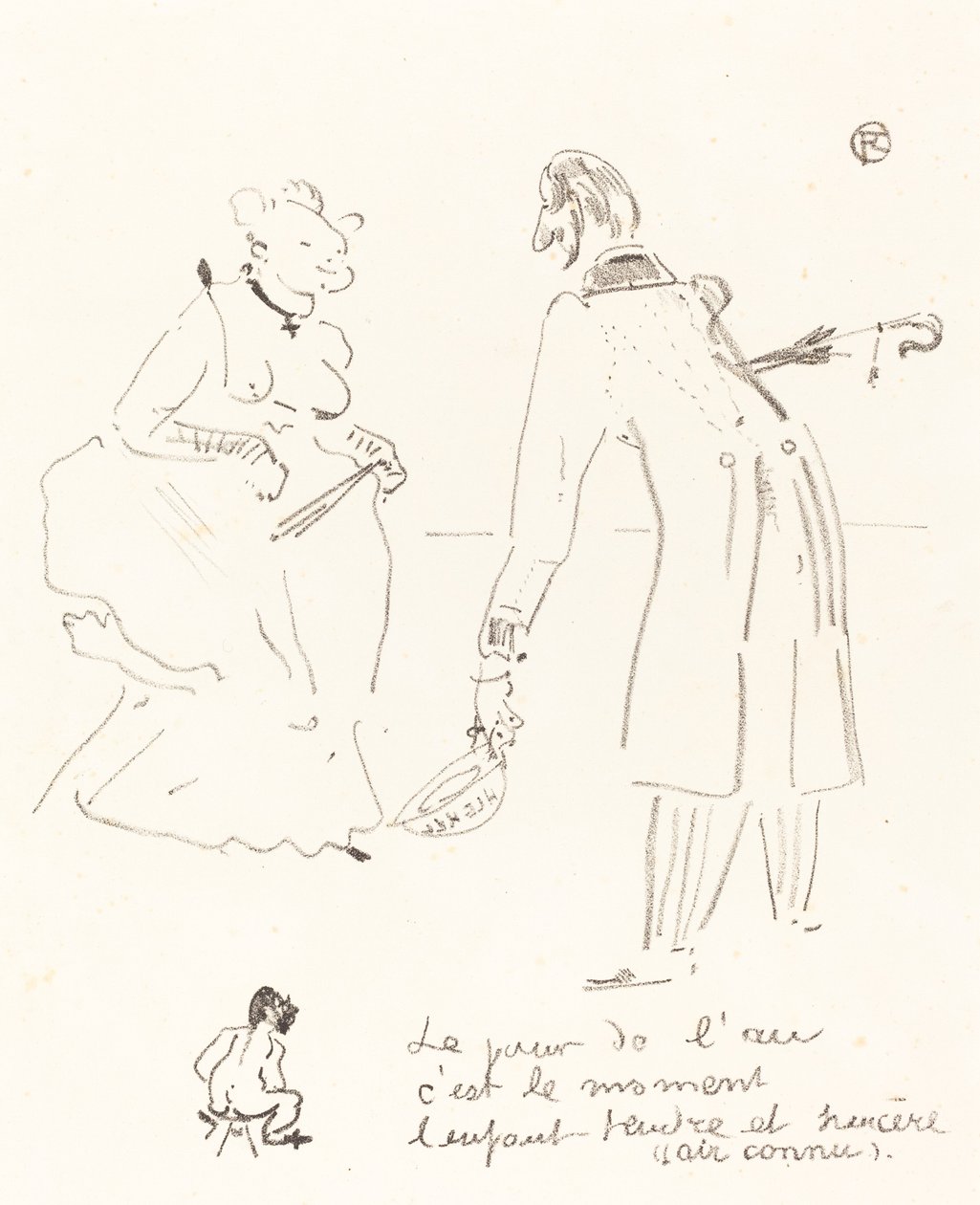 Neujahrsgruß, 1897 von Henri de Toulouse Lautrec